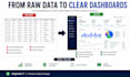 create a professional dashboard in excel, power bi, or looker studio