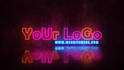 create neon logo animation with lightning effect
