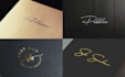 design high quality signature, handwritten, script logo design