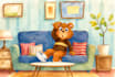 draw watercolor illustrations and children story book illustrations