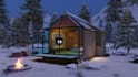 do 3d tiny house, cabin interior, exterior design rendering