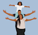 draw a faceless portrait from your photo, couple or family