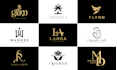 design modern elegant monogram logo for your luxury brand