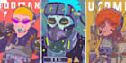 make cyberpunk illustration anime for poster music cover