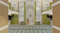 design mosque or islamic interior with realistic 3d rendering