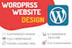 design modern wordpress woo commerce website or online shop