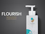 design premium product label, modern cosmetic label design
