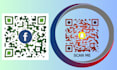 create professional  and unique qr code design with your logo