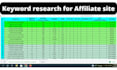 do keyword research for affiliate site with affiliate SEO