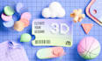 create modern 3d icons
