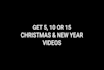make 5 christmas and new year 2026 logo animation videos