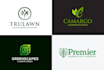 design agriculture, landscape, lawn care and business logo