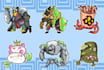 chibi style monster character design