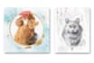 do watercolor custom pet portrait