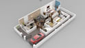 create 3d floor plan 2d floor plan rendering