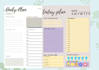 design digital custom editable daily weekly monthly planner