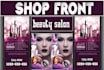create eye catching signage design, shop front, window graphic and signboard des