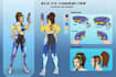 create 2d character design, concept art for game , nft