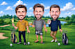 draw a premium golf caricature or any sports caricature