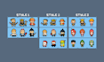 create a chibi pixel art character