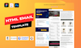 convert PSD, figma, PDF to HTML email templates