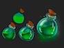 draw 2d game art props, icons, items, objects