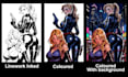 create comic book covers, character art and sequential illustration