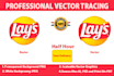 do vector tracing and convert raster or logo to vector