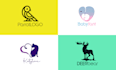 be your flat minimalist trendy logo designer