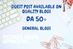 do guest posting on high da general blog
