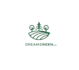 create a subtle yet vibrant landscaping logo for dream green llc
