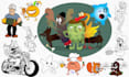 design cartoon characters and creatures