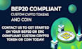 create bep20 and erc compliant custom crypto token or coin