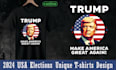 do USA election t shirt designs for donald trump or anti trump political