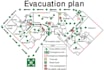 design a fire emergency evacuation plan, diagram, exit plan