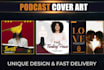 design a professional podcast cover art