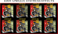 make grunge distress with my 100plus distress