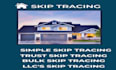 provide  skip tracing services for real estate