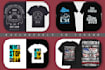 design a trendy typography t shirt for you