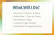set up  mailchimp automation campaign, design landing page