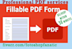 create fillable PDF form or design your pdf form