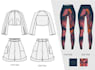 create professional fashion technical drawings