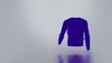 make 3d long sleeve t shirt mockup with walking animation
