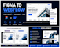 develop a responsive webflow website from figma