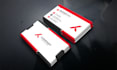 design a futuristic business or calling card with letterhead