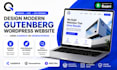 design modern gutenberg wordpress website