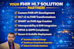 develop and integrate hl7 fhir apis for healthcare systems