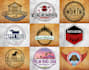 create a retro vintage logo with a hand drawn illustration