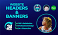 design awesome looking web banner, flyer, fb ads and header
