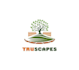 create a modern landscaping logo for truscapes